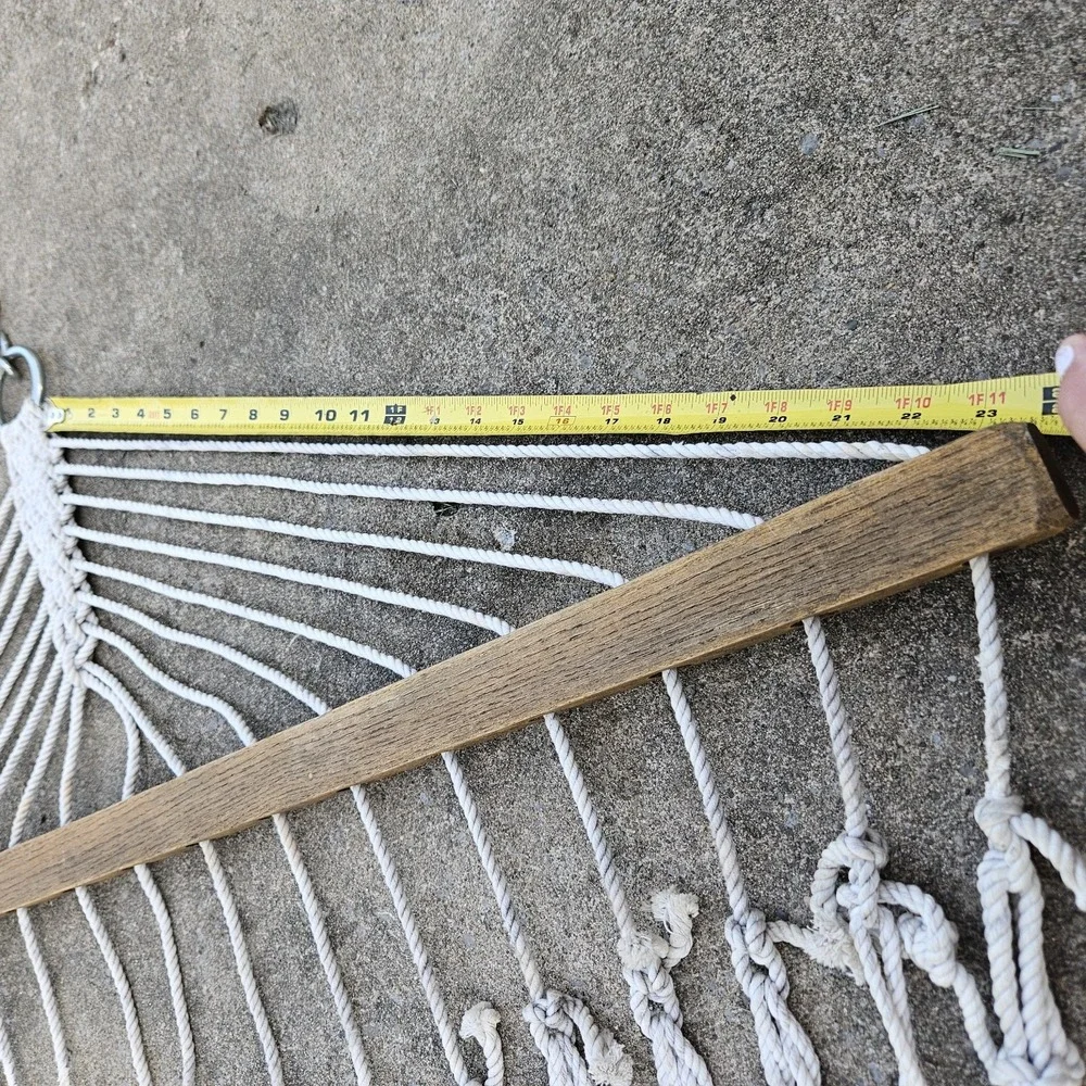 Genuine‎ Hatteras Large 6 Ft Dura Cord Rope Hammock Beige
